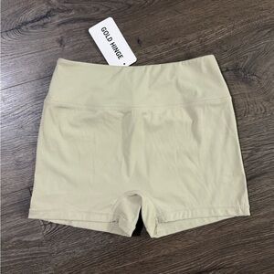 *NWT* Gold Hinge Athletic Biker Shorts